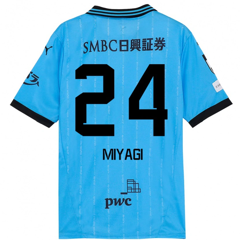 Danxen Kid Ten Miyagi #24 Sky Blue Black Home Jersey 2025/26 T-Shirt