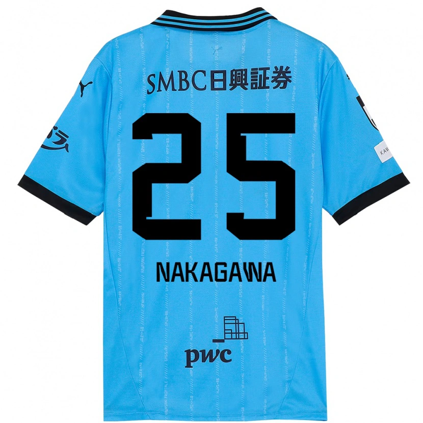 Danxen Kid Shin Nakagawa #25 Sky Blue Black Home Jersey 2025/26 T-Shirt