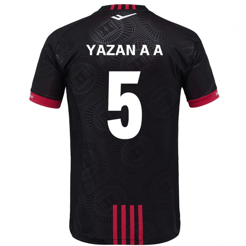 Danxen Kid Yazan Al-Arab #5 Black Red Home Jersey 2025/26 T-Shirt