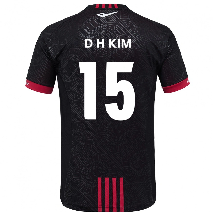 Danxen Kid Hyeon-Deok Kim #15 Black Red Home Jersey 2025/26 T-Shirt