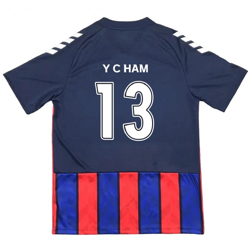 Danxen Kid Young-Chan Ham #13 Royal Blue Red Home Jersey 2025/26 T-Shirt