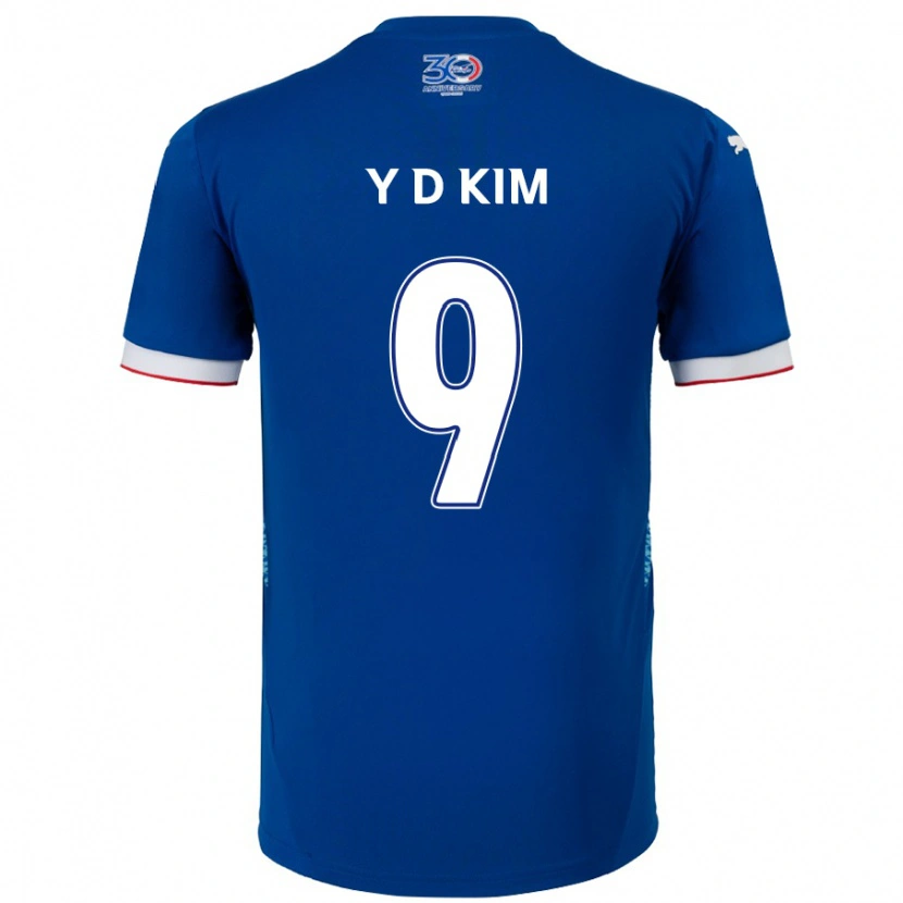 Danxen Kid Dong-Yeon Kim #9 Royal Blue White Home Jersey 2025/26 T-Shirt