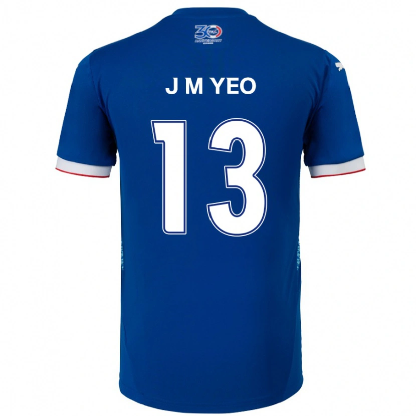 Danxen Kid Min-Jun Yeo #13 Royal Blue White Home Jersey 2025/26 T-Shirt