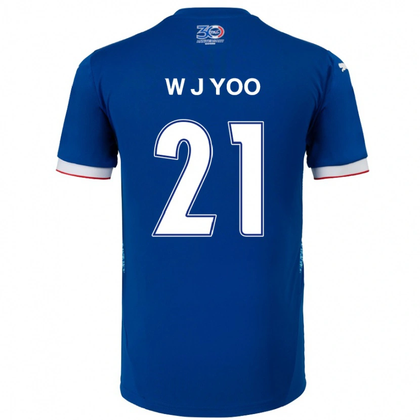 Danxen Kid Jin-Wook Yoo #21 Royal Blue White Home Jersey 2025/26 T-Shirt