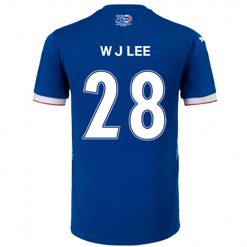 Danxen Kid Jun-Woo Lee #28 Royal Blue White Home Jersey 2025/26 T-Shirt