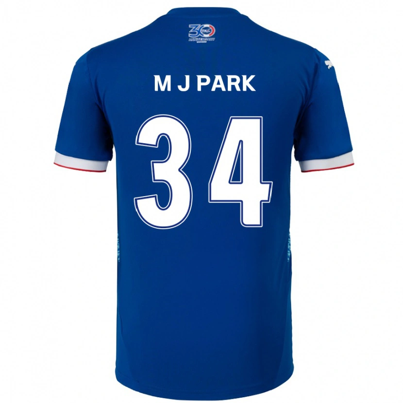 Danxen Kid Ji-Min Park #34 Royal Blue White Home Jersey 2025/26 T-Shirt