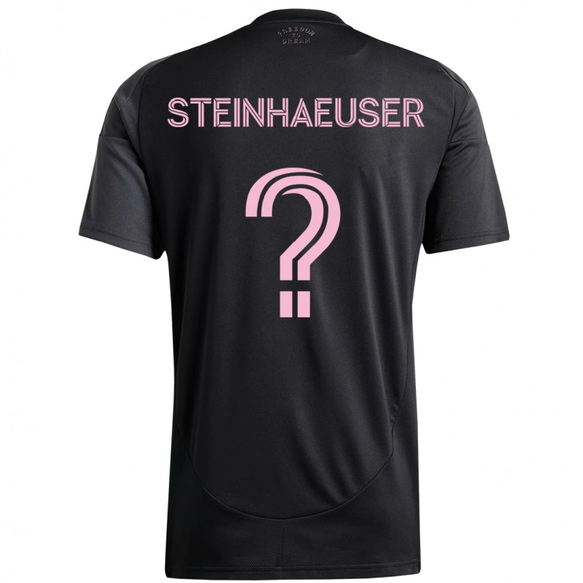 Danxen Kid Marcus Steinhaeuser #0 Black Pink Away Jersey 2025/26 T-Shirt