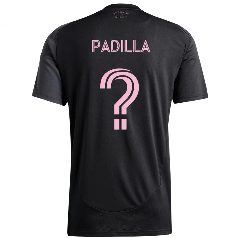 Danxen Kid Leandro Padilla #0 Black Pink Away Jersey 2025/26 T-Shirt