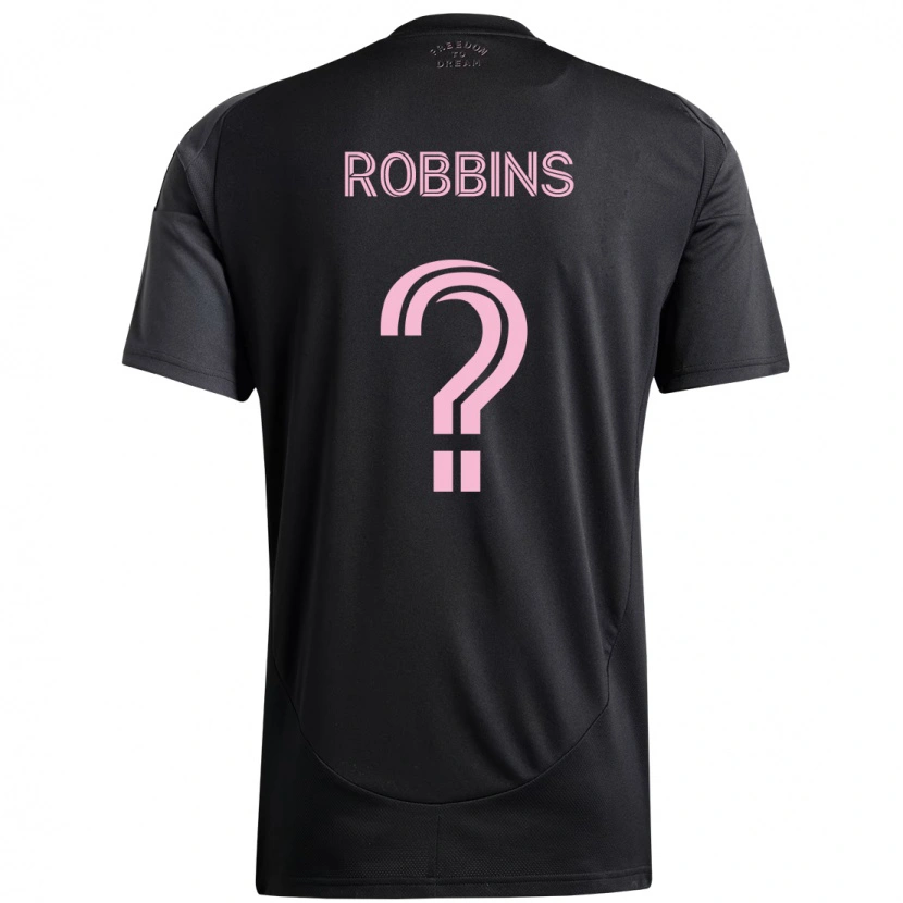 Danxen Kid Lukas Robbins #0 Black Pink Away Jersey 2025/26 T-Shirt