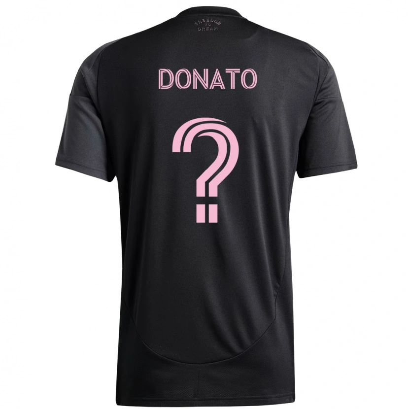 Danxen Kid Benjamin Donato #0 Black Pink Away Jersey 2025/26 T-Shirt