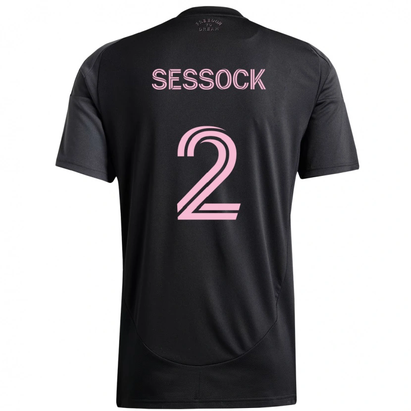 Danxen Kid Nykolas Sessock #2 Black Pink Away Jersey 2025/26 T-Shirt