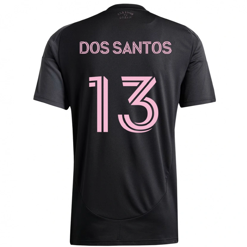 Danxen Kid Cj Dos Santos #13 Black Pink Away Jersey 2025/26 T-Shirt