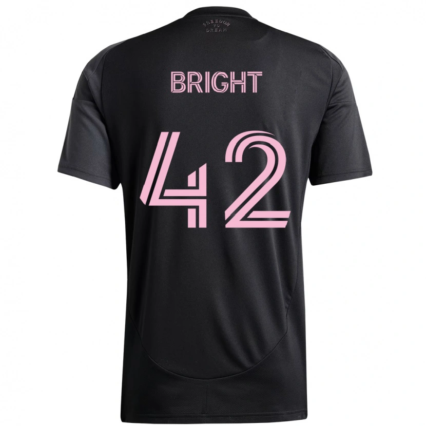 Danxen Kid Yannick Bright #42 Black Pink Away Jersey 2025/26 T-Shirt