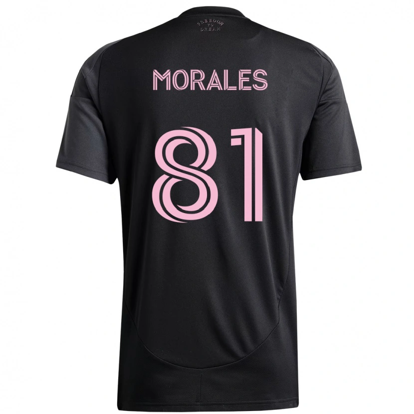 Danxen Kid Santiago Morales #81 Black Pink Away Jersey 2025/26 T-Shirt