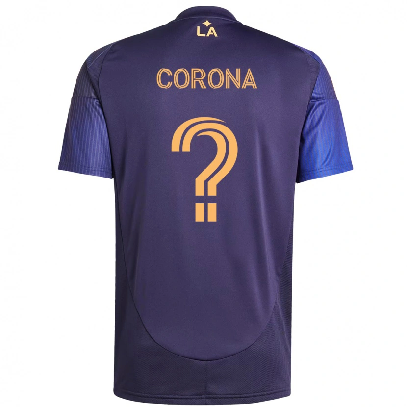 Danxen Kid Javier Corona #0 Purple Blue Away Jersey 2025/26 T-Shirt