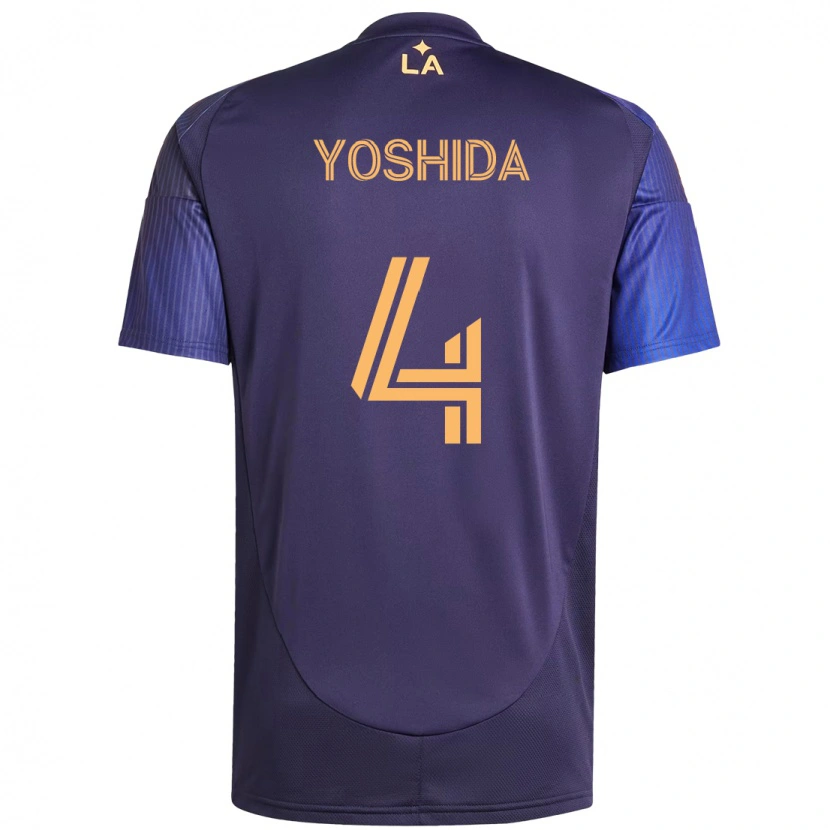 Danxen Kid Maya Yoshida #4 Purple Blue Away Jersey 2025/26 T-Shirt