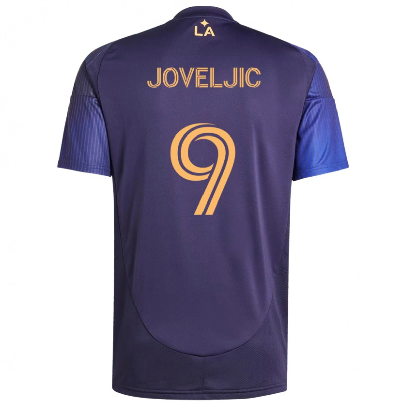 Danxen Kid Dejan Joveljic #9 Purple Blue Away Jersey 2025/26 T-Shirt