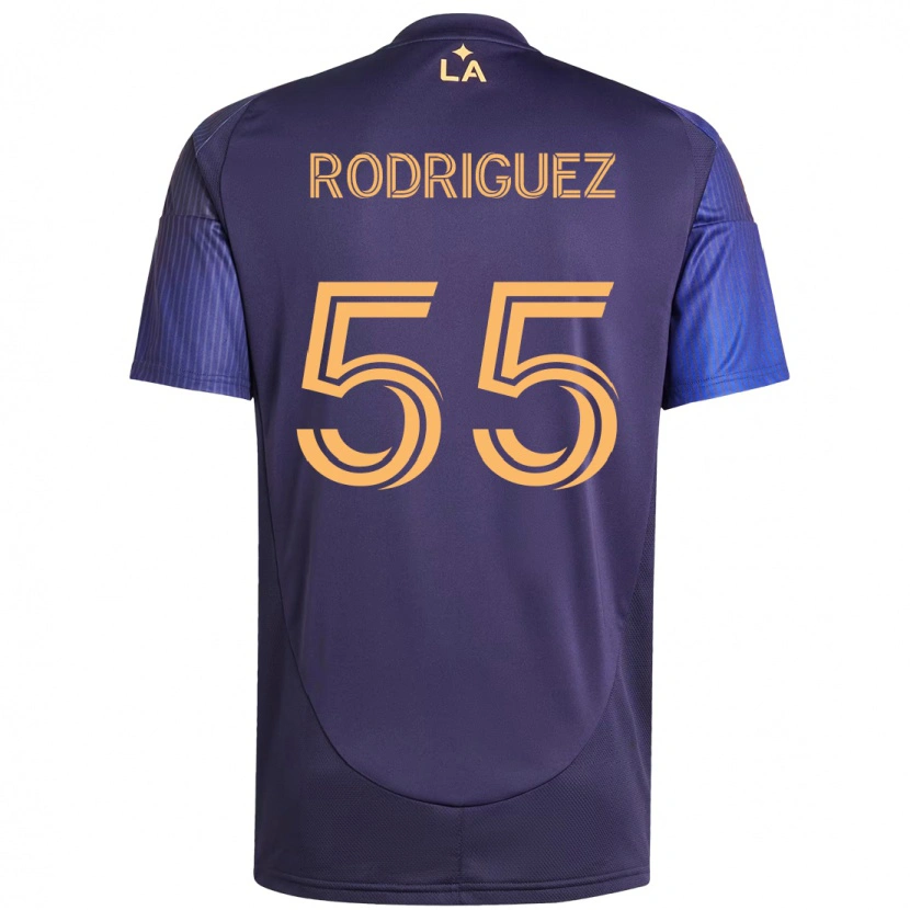 Danxen Kid Diego Rodriguez #55 Purple Blue Away Jersey 2025/26 T-Shirt
