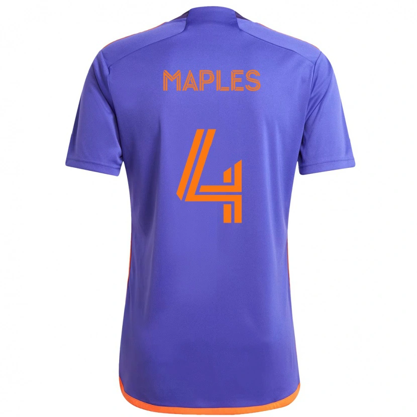 Danxen Kid Talen Maples #4 Purple  Orange Away Jersey 2025/26 T-Shirt