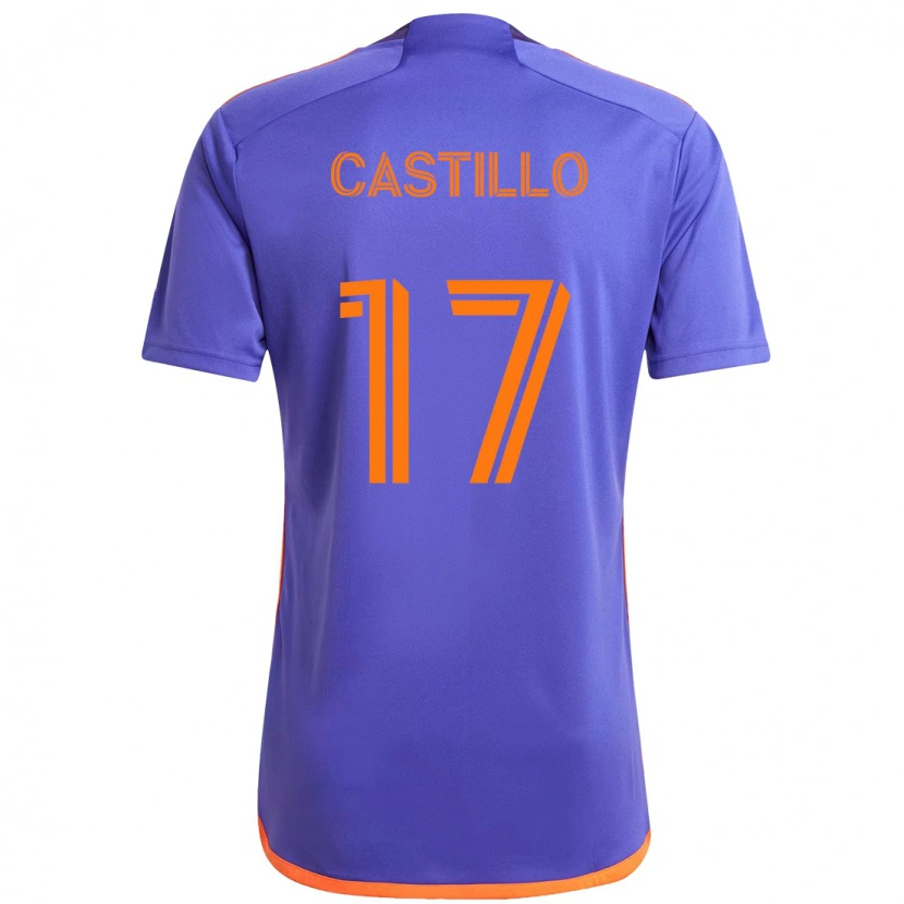 Danxen Kid Joyner Castillo #17 Purple  Orange Away Jersey 2025/26 T-Shirt