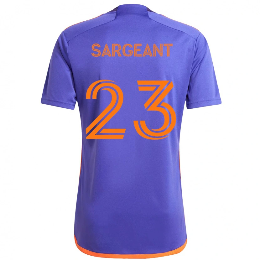 Danxen Kid Kieran Sargeant #23 Purple  Orange Away Jersey 2025/26 T-Shirt