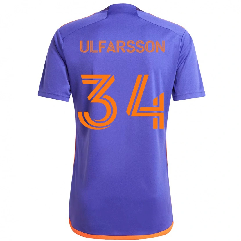 Danxen Kid Thor Úlfarsson #34 Purple  Orange Away Jersey 2025/26 T-Shirt