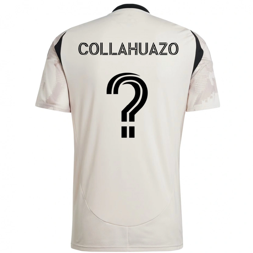 Danxen Kid Jair Collahuazo #0 Beige Black Away Jersey 2025/26 T-Shirt