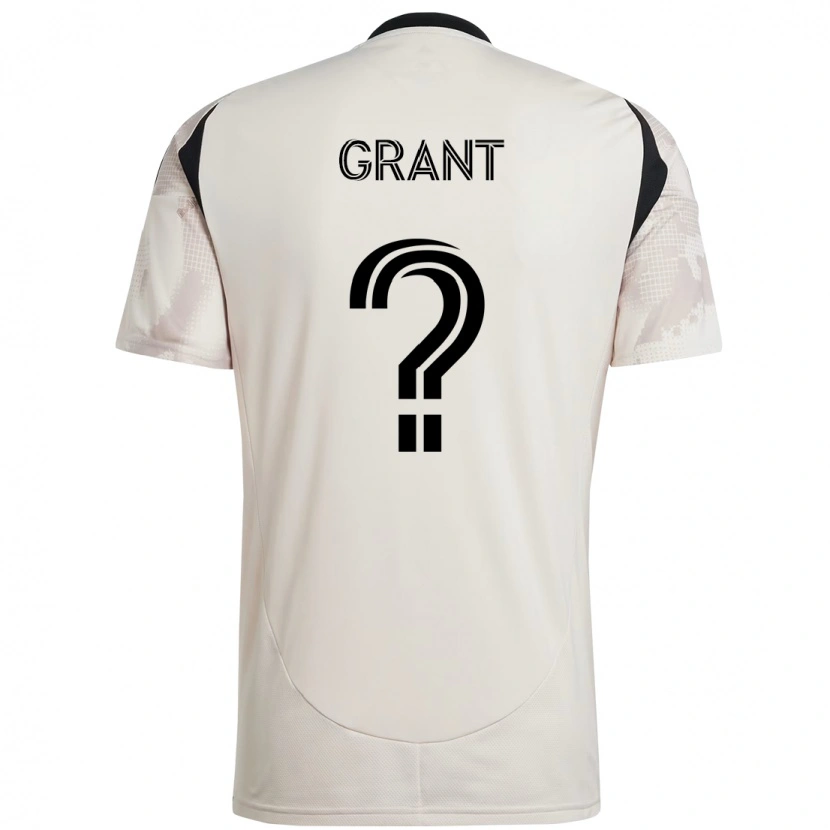Danxen Kid Joshua Grant #0 Beige Black Away Jersey 2025/26 T-Shirt