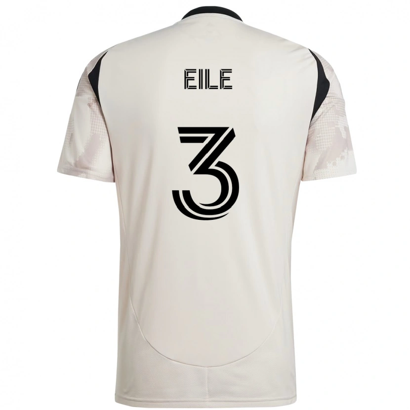 Danxen Kid Noah Eile #3 Beige Black Away Jersey 2025/26 T-Shirt