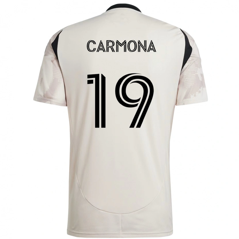 Danxen Kid Wikelman Carmona #19 Beige Black Away Jersey 2025/26 T-Shirt
