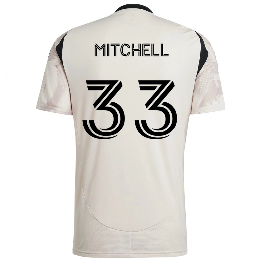 Danxen Kid Roald Mitchell #33 Beige Black Away Jersey 2025/26 T-Shirt