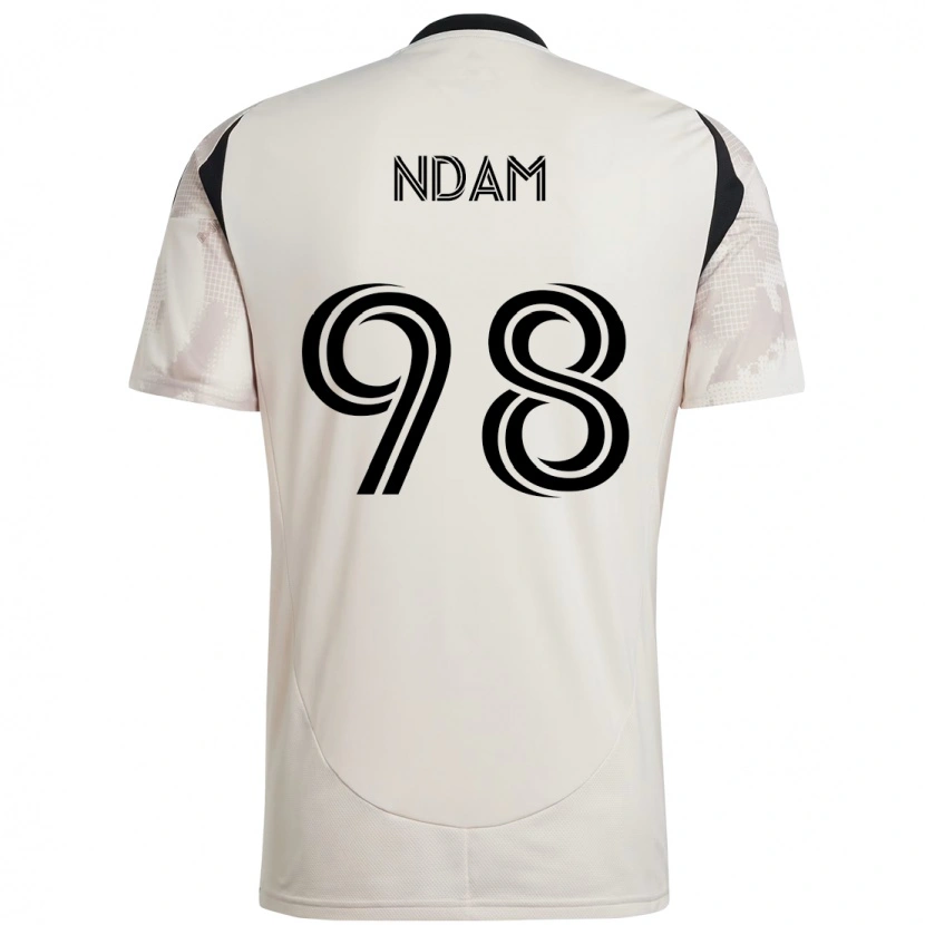 Danxen Kid Hassan Ndam #98 Beige Black Away Jersey 2025/26 T-Shirt