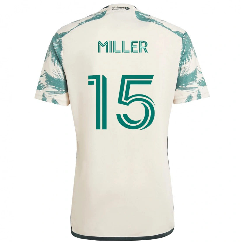 Danxen Kid Eric Miller #15 Beige Green Away Jersey 2025/26 T-Shirt