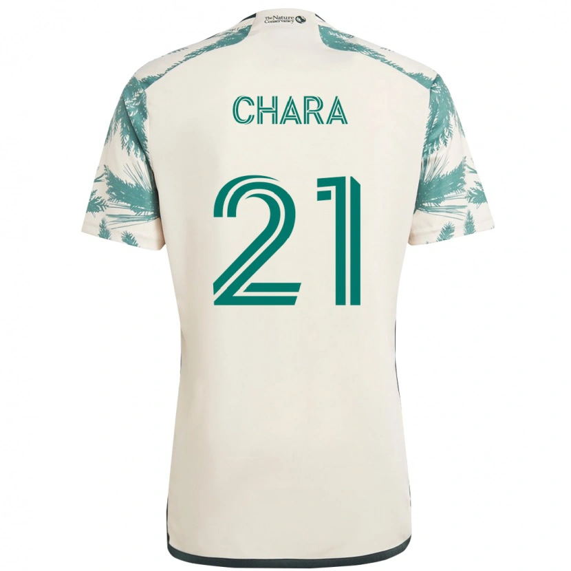 Danxen Kid Diego Chará #21 Beige Green Away Jersey 2025/26 T-Shirt