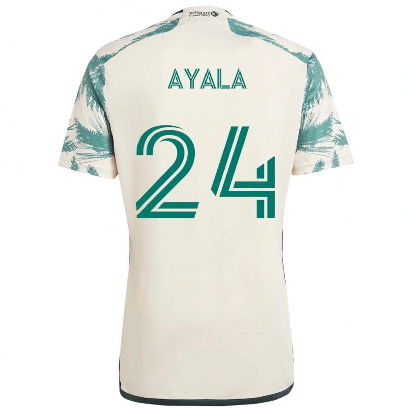 Danxen Kid David Ayala #24 Beige Green Away Jersey 2025/26 T-Shirt