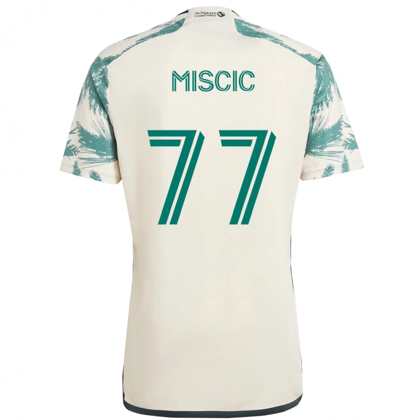 Danxen Kid Selmir Miscic #77 Beige Green Away Jersey 2025/26 T-Shirt