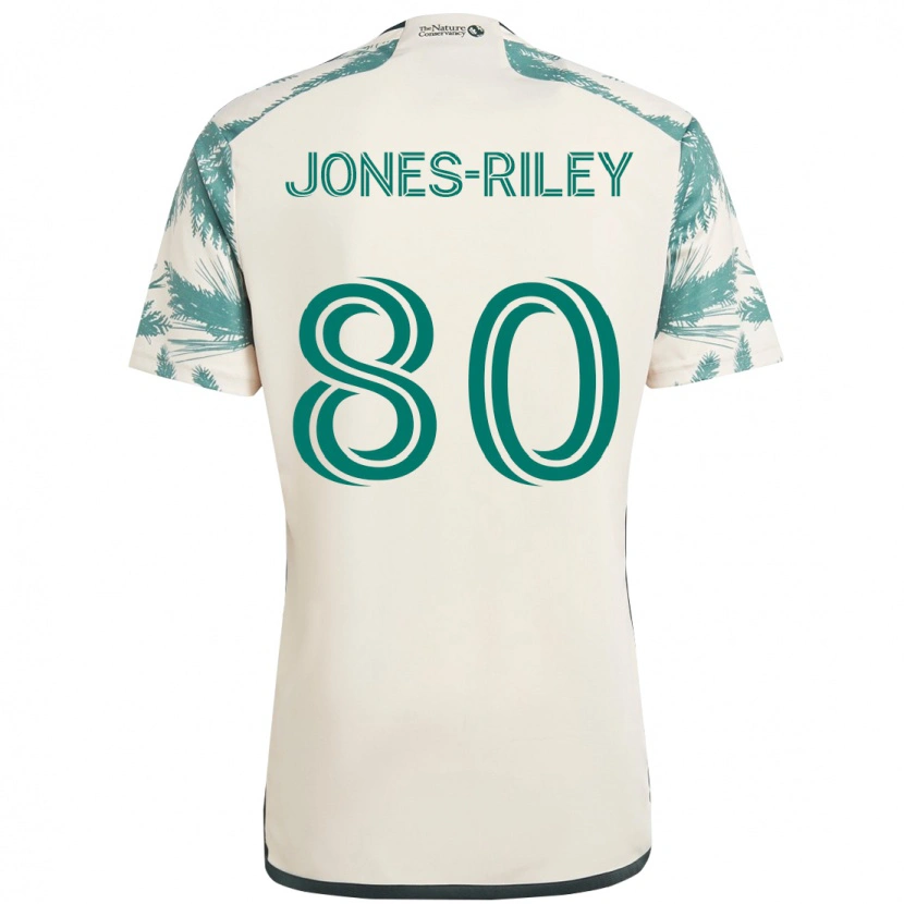 Danxen Kid Jaden Jones-Riley #80 Beige Green Away Jersey 2025/26 T-Shirt