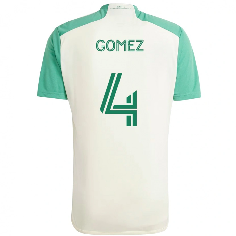 Danxen Kid Antonio Gomez #4 White Green Away Jersey 2025/26 T-Shirt