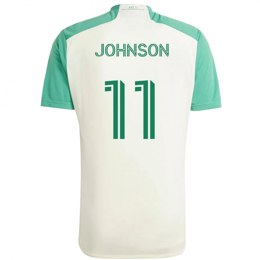 Danxen Kid Emmanuel Johnson #11 White Green Away Jersey 2025/26 T-Shirt