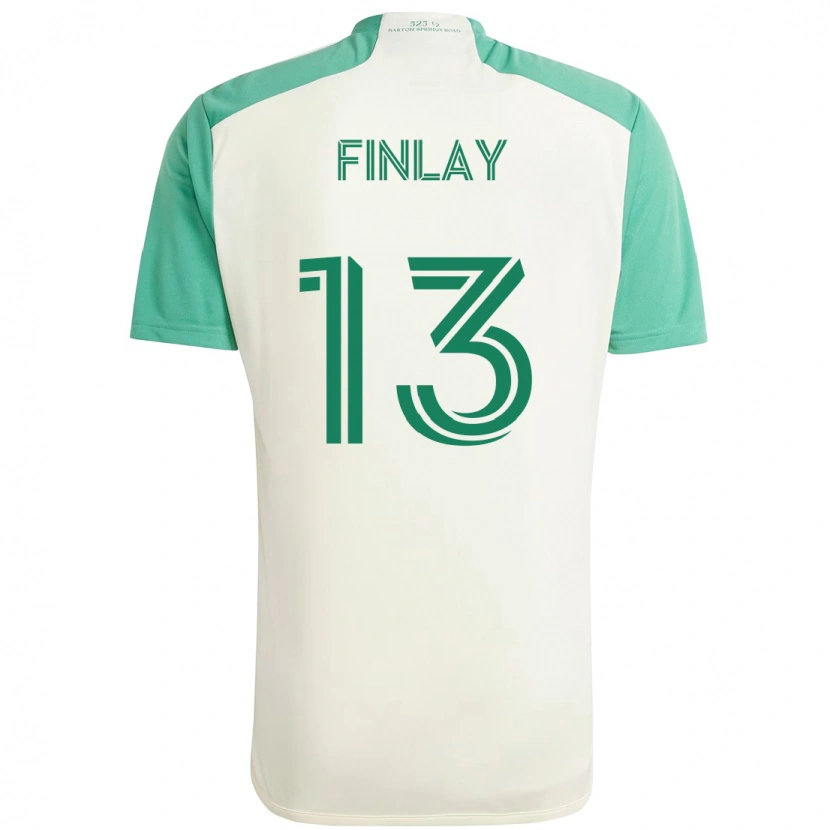 Danxen Kid Ethan Finlay #13 White Green Away Jersey 2025/26 T-Shirt