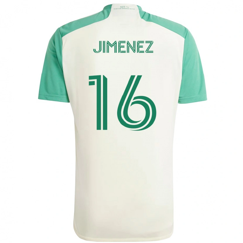 Danxen Kid Héctor Jiménez #16 White Green Away Jersey 2025/26 T-Shirt