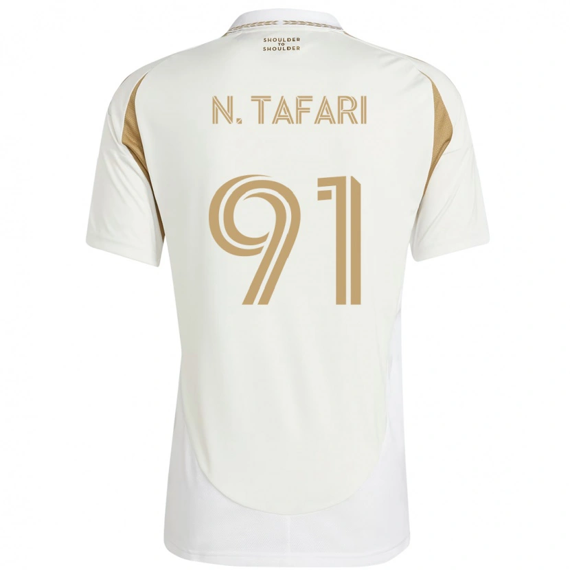 Danxen Kid Nkosi Tafari #91 White Brown Away Jersey 2025/26 T-Shirt