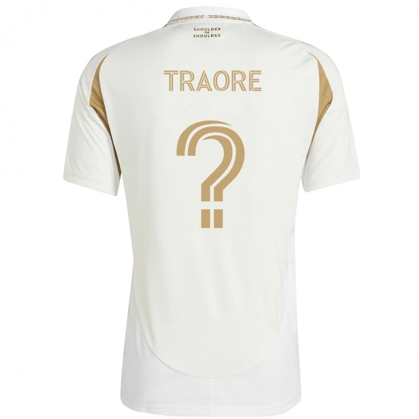 Danxen Kid Mohamed Traore #0 White Brown Away Jersey 2025/26 T-Shirt