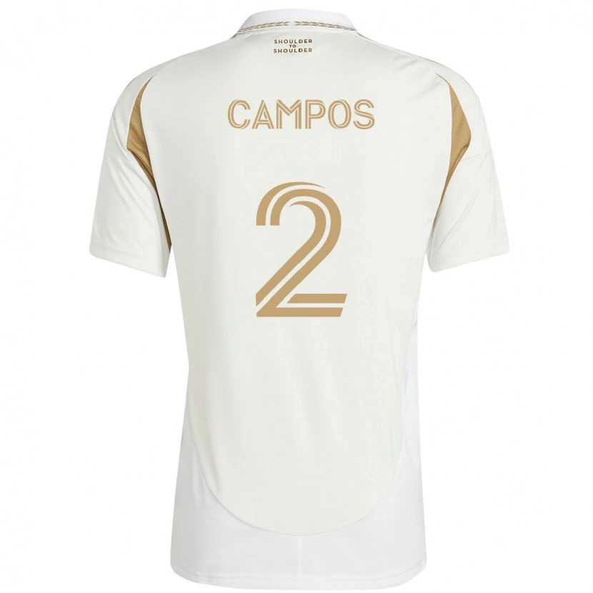 Danxen Kid Omar Campos #2 White Brown Away Jersey 2025/26 T-Shirt