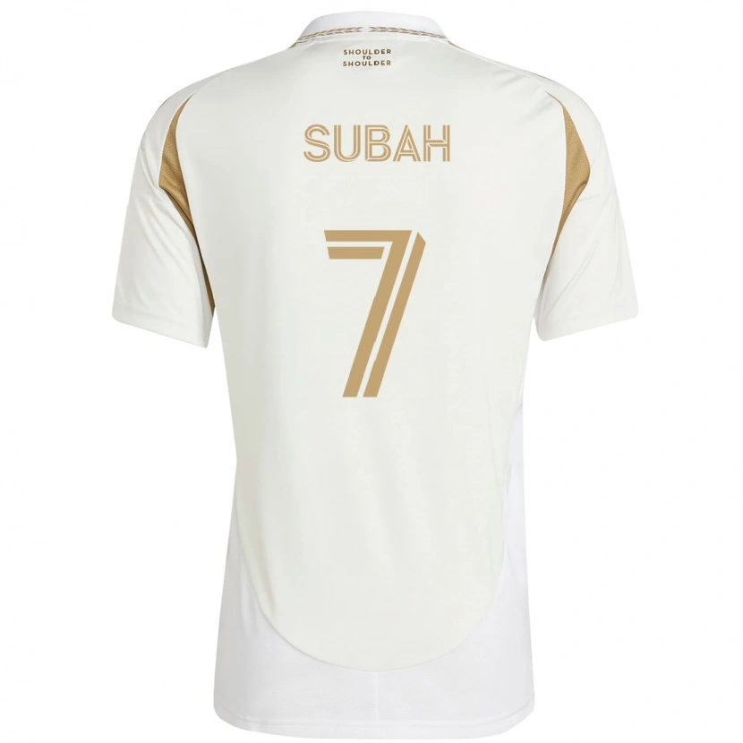 Danxen Kid Yekeson Subah #7 White Brown Away Jersey 2025/26 T-Shirt