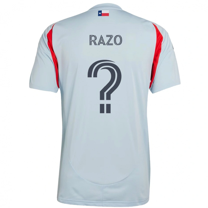 Danxen Kid Edgar Razo #0 Light Blue Red Away Jersey 2025/26 T-Shirt