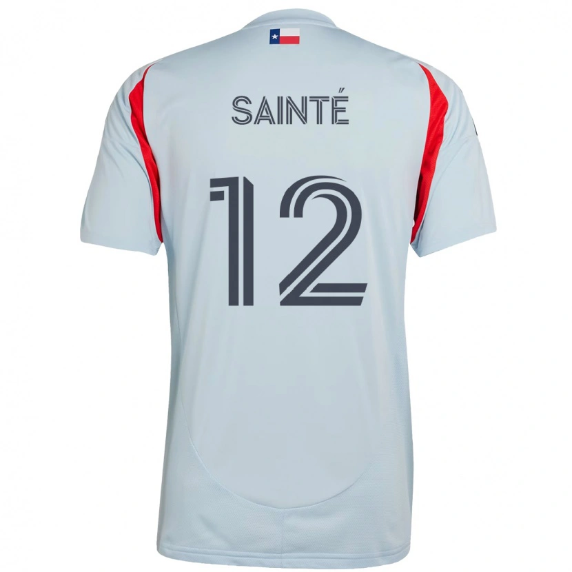 Danxen Kid Carl Sainté #12 Light Blue Red Away Jersey 2025/26 T-Shirt