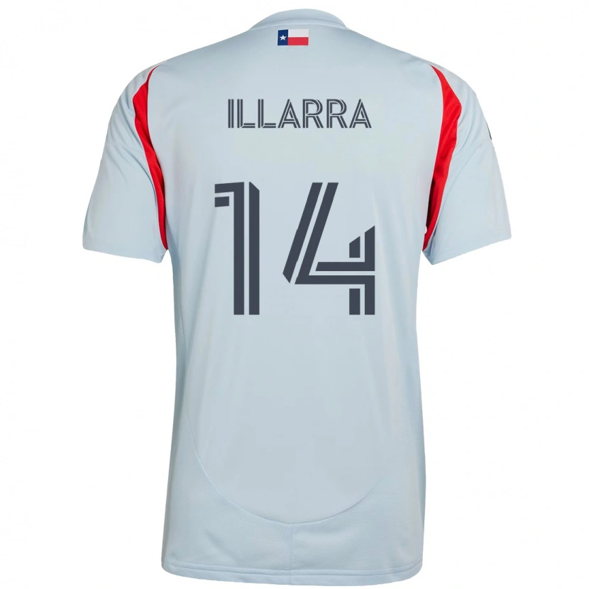 Danxen Kid Asier Illarramendi #14 Light Blue Red Away Jersey 2025/26 T-Shirt