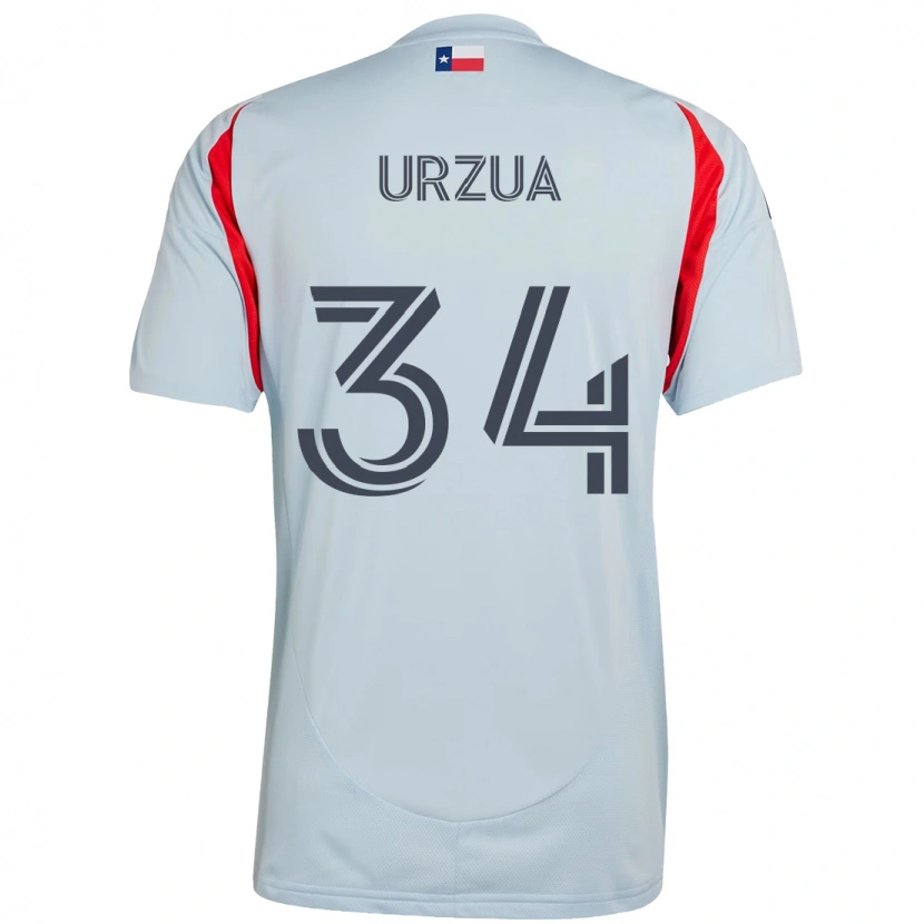 Danxen Kid Alejandro Urzua #34 Light Blue Red Away Jersey 2025/26 T-Shirt