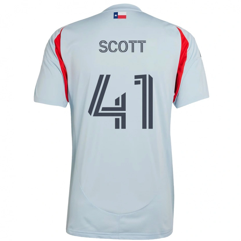 Danxen Kid Tarik Scott #41 Light Blue Red Away Jersey 2025/26 T-Shirt